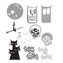 Stampers Anonymous Stamp Set - Halftone Halloween, CMS199 Tim Holtz