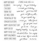 Stampers Anonymous Stamp Set - Crazy Talk, CMS236 by Tim Holtz