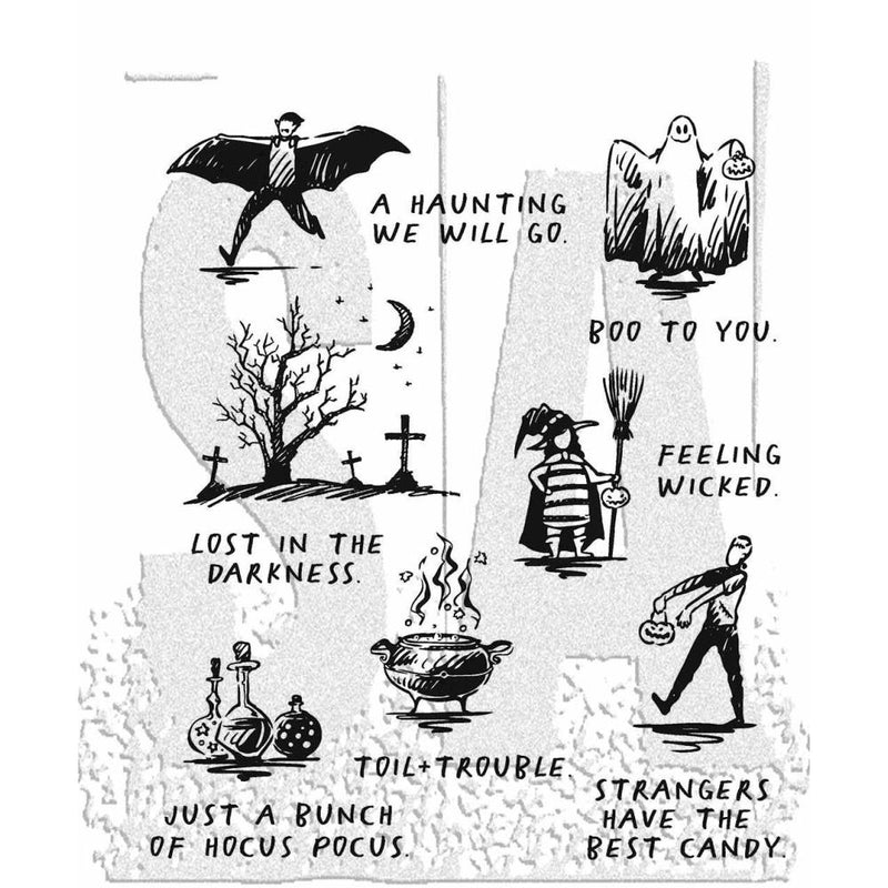 Stampers Anonymous Stamps - I Want it All Halloween 2023 by: Tim Holtz