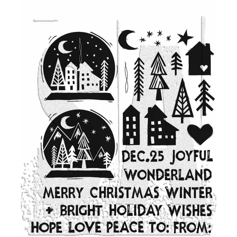 Stampers Anonymous Stamp Set - Festive Print, CMS472 by: Tim Holtz