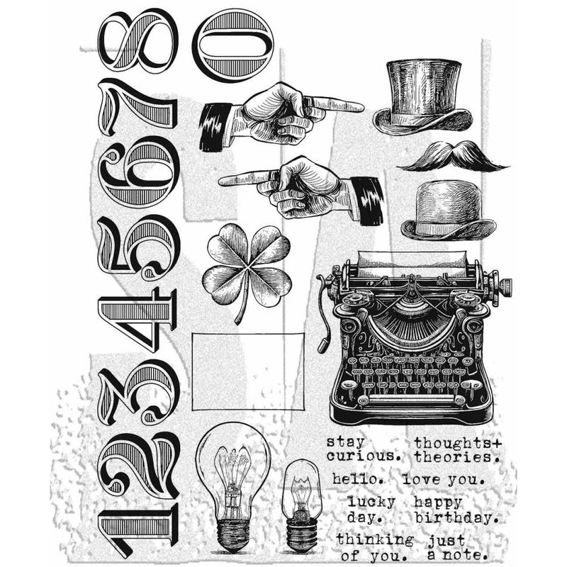 Stampers Anonymous Stamp Set - Curiosity Shop, CMS482 by: Tim Holtz