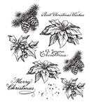 Late Oct - Stampers Anonymous Stamp Set - Holiday Botanical, CMS503 Tim Holtz