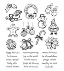 Late Oct - Stampers Anonymous Stamp Set - Christmas Doodles, CMS505 Tim Holtz