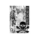 Stampers Anonymous ATC Cling Stamp - Skull, COM034by Tim Holtz