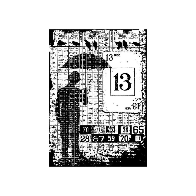 Stampers Anonymous ATC Cling Stamp - Optimist, COM023 by Tim Holtz