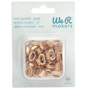 We R Makers - Crop-A-Dile Oval Eyelets - Gold, CRTOF-00075