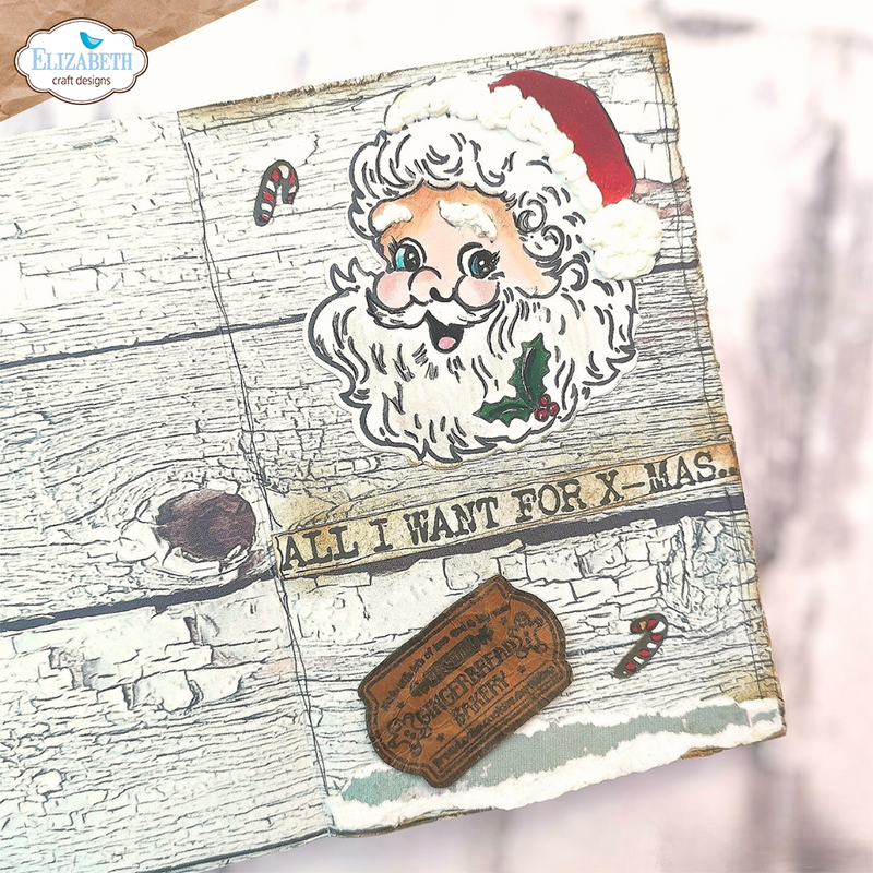 Elizabeth Craft Designs Stamp & Die Sets - Santa Claus, CS310& ECD2053