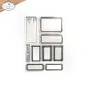 Elizabeth Craft Designs Clear Stamp Set - Retro Labels 2, CS326
