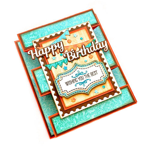 Elizabeth Craft Designs Clear Stamp Set - Layered Labels, CS328 by Annette Green