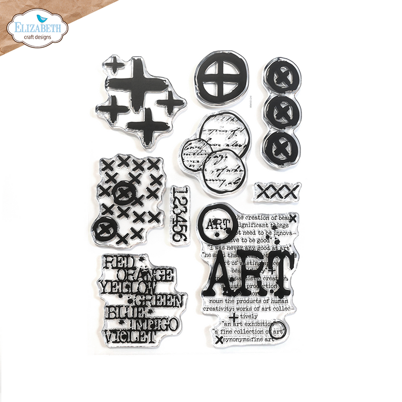 Elizabeth Craft Designs Clear Stamp Set - Plusses and More, CS344