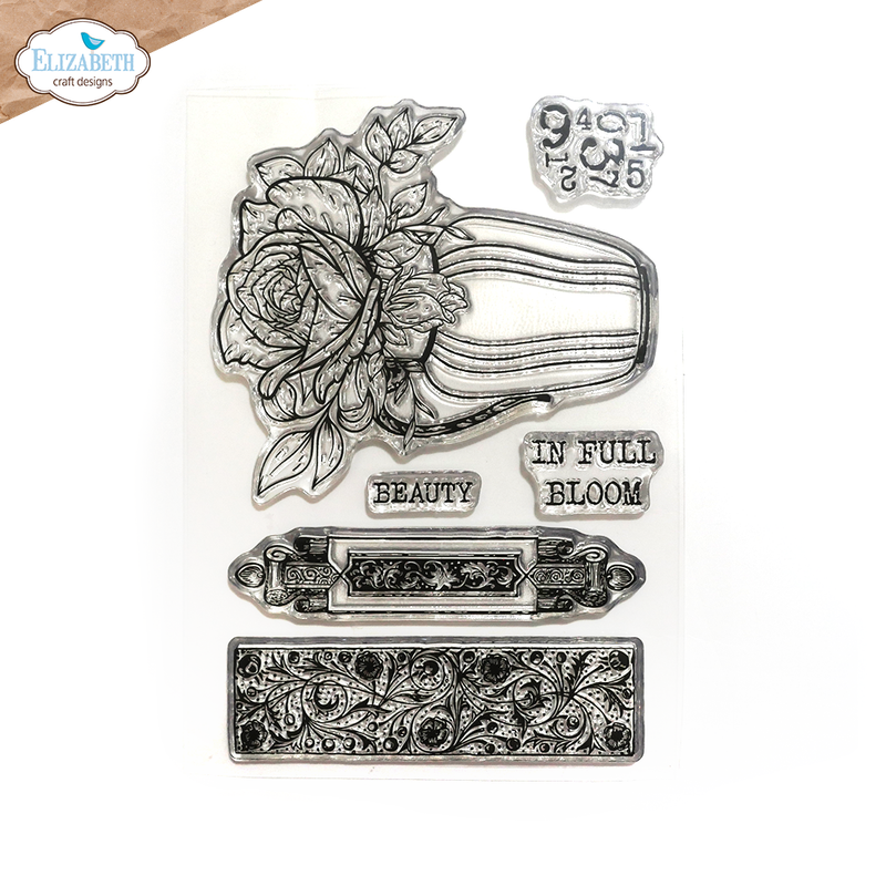 Elizabeth Craft Designs Clear Stamp Set - In Full Bloom, CS391