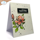 Elizabeth Craft Designs Clear Stamp Set - Floral Branches & Sentiments, CS405