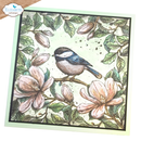 Elizabeth Craft Designs Clear Stamp Set - Floral Branches & Sentiments, CS405