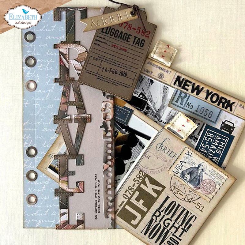 Elizabeth Craft Designs Clear Stamp Set - Travels From the Past 3, CS408