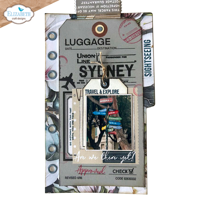Elizabeth Craft Designs Clear Stamp Set - Travels From the Past 3, CS408