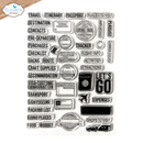 Elizabeth Craft Designs Clear Stamp Set - Travel Journal, CS409