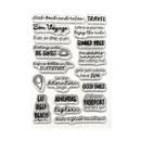 Elizabeth Craft Designs Clear Stamp Set - Summer Travel Sentiments, CS411