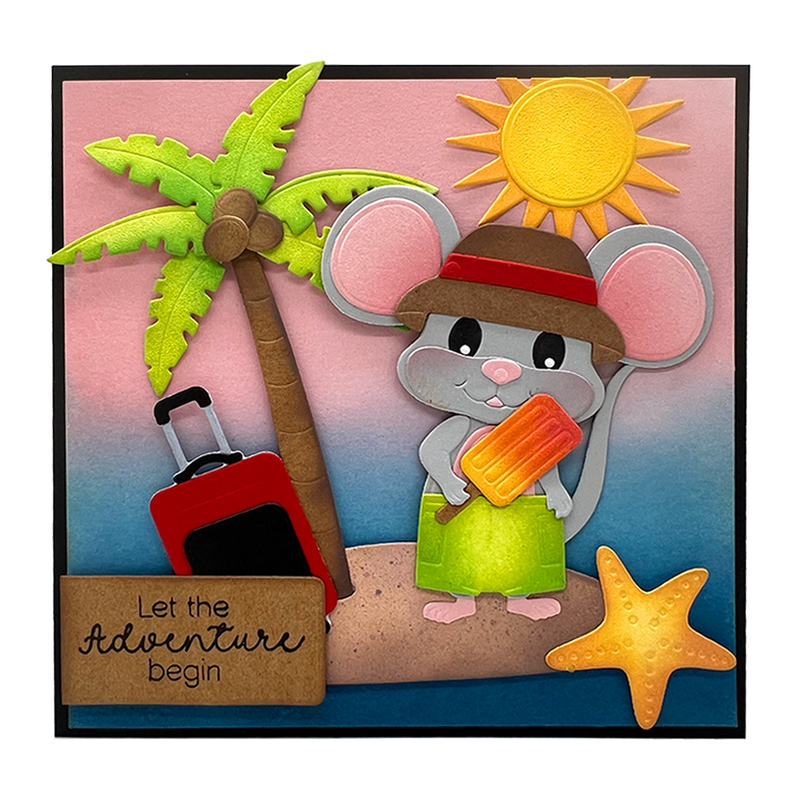 Elizabeth Craft Designs Clear Stamp Set - Summer Travel Sentiments, CS411