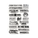 Elizabeth Craft Designs Clear Stamp Set - Sport Sentiments, CS412