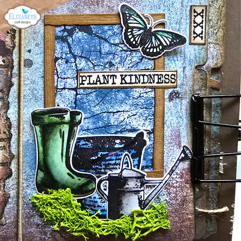 Elizabeth Craft Designs Stamp Set - Cracked Fields, CS415