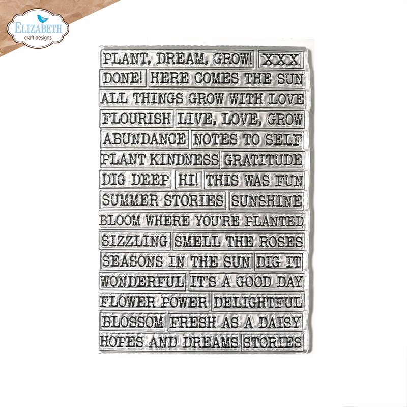 Elizabeth Craft Designs Stamp Set - Journal Phrases 5, CS416