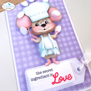 Elizabeth Craft Designs Stamp Set - In the Kitchen Sentiments, CS423