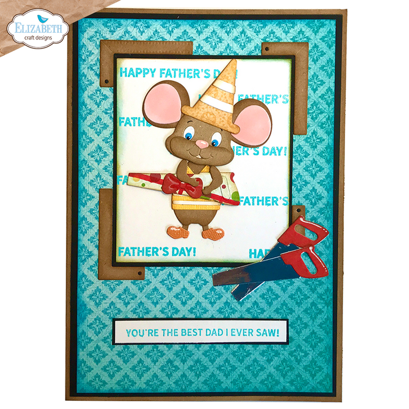 Elizabeth Craft Designs Stamp Set - Best Dad Sentiments, CS424