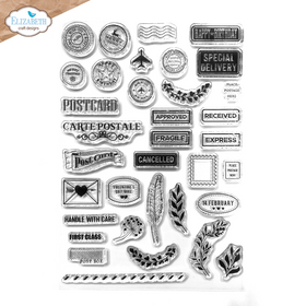 Elizabeth Craft Designs Stamp Set - Postcard Parts, CS429 by Annette Green