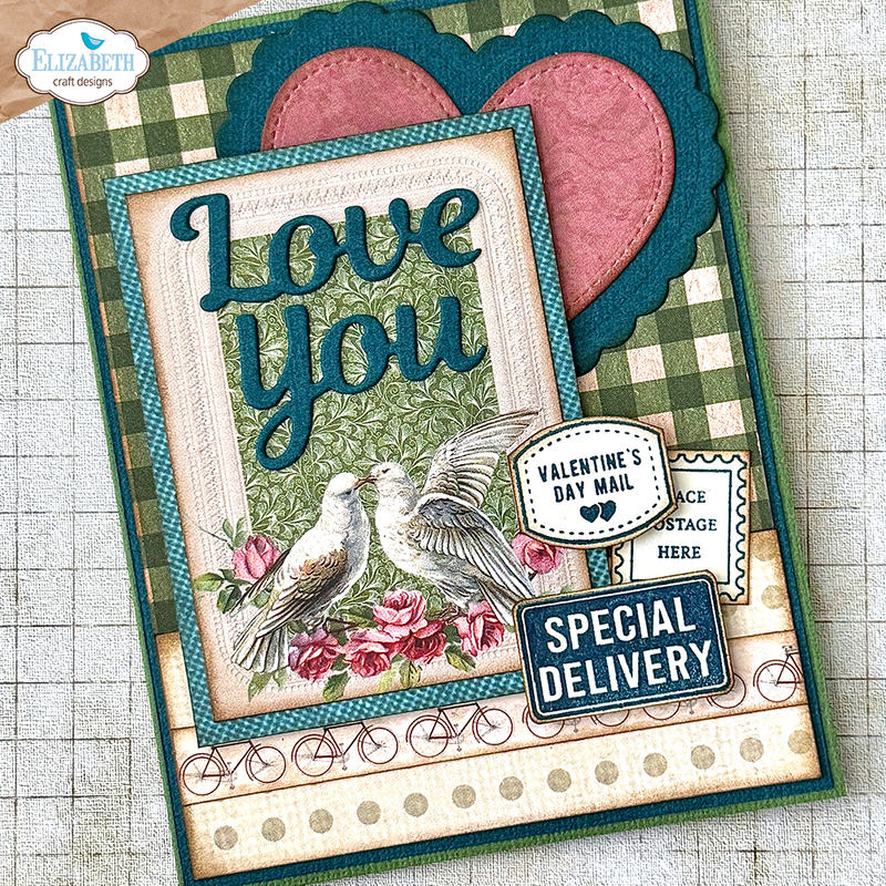 Elizabeth Craft Designs Stamp Set - Postcard Parts, CS429 by Annette Green