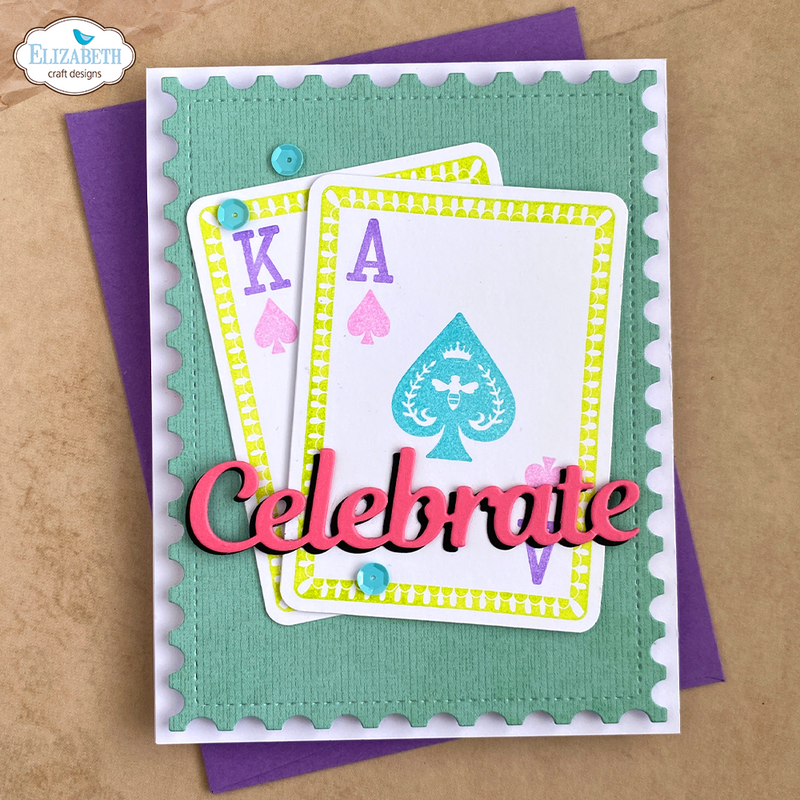 Elizabeth Craft Designs Stamp Set - Playing Card Collage, CS430 by Annette Green