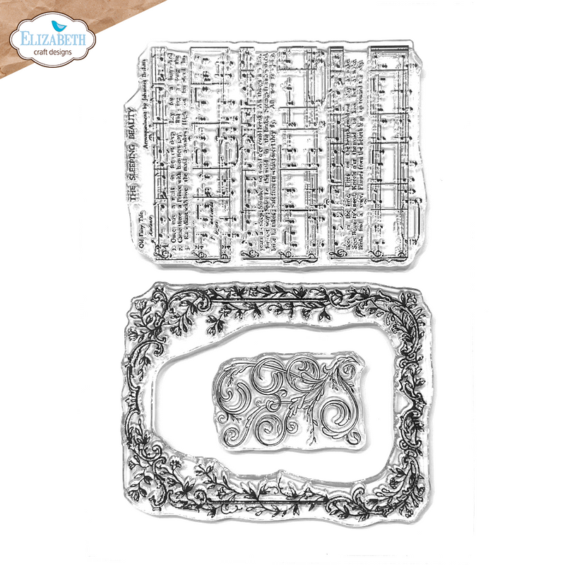 Elizabeth Craft Designs Stamp Set - Music & Ornate Frame, CS431 by Annette Green