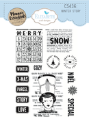 Elizabeth Craft Designs Stamp Set - Winter Story, CS436