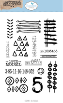 Elizabeth Craft Designs Stamp Set - Scribbles, CS440