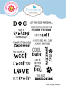 Elizabeth Craft Designs Stamp Set - Dog Days Sentiments, CS442