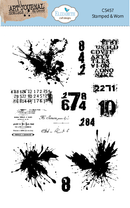 Elizabeth Craft Designs Stamp Set - Stamped & Worn, CS457