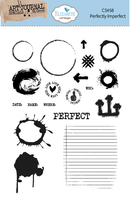 Elizabeth Craft Designs Stamp Set - Perfectly Imperfect, CS458