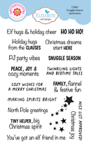 Elizabeth Craft Designs Stamp Set - Snuggle Season Sentiments, CS463