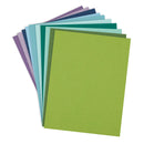 Spellbinders ColorWheel Cardstock 8.5 x 11 - Cool Assortment 20 Sheets, CSA-007
