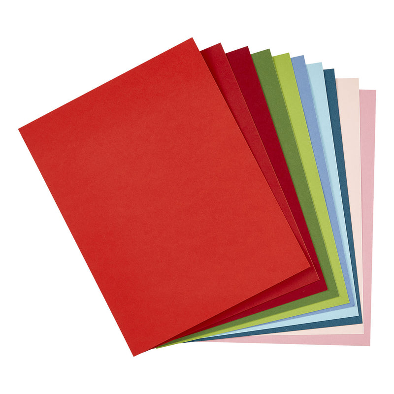 Spellbinders ColorWheel Cardstock 8.5 x 11 - Christmas Assortment, 10 Sheets, CSA-026