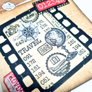 Elizabeth Craft Designs Stamp & Die Set -  Around the World, CSD361