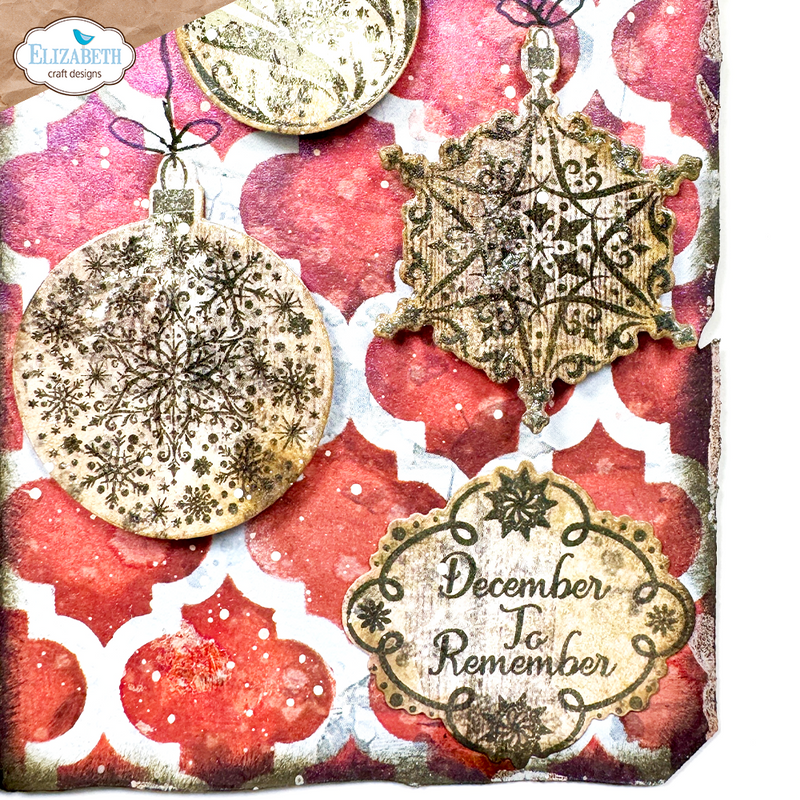 Elizabeth Craft Designs Stamp & Die Set -  December Romance, CSD368