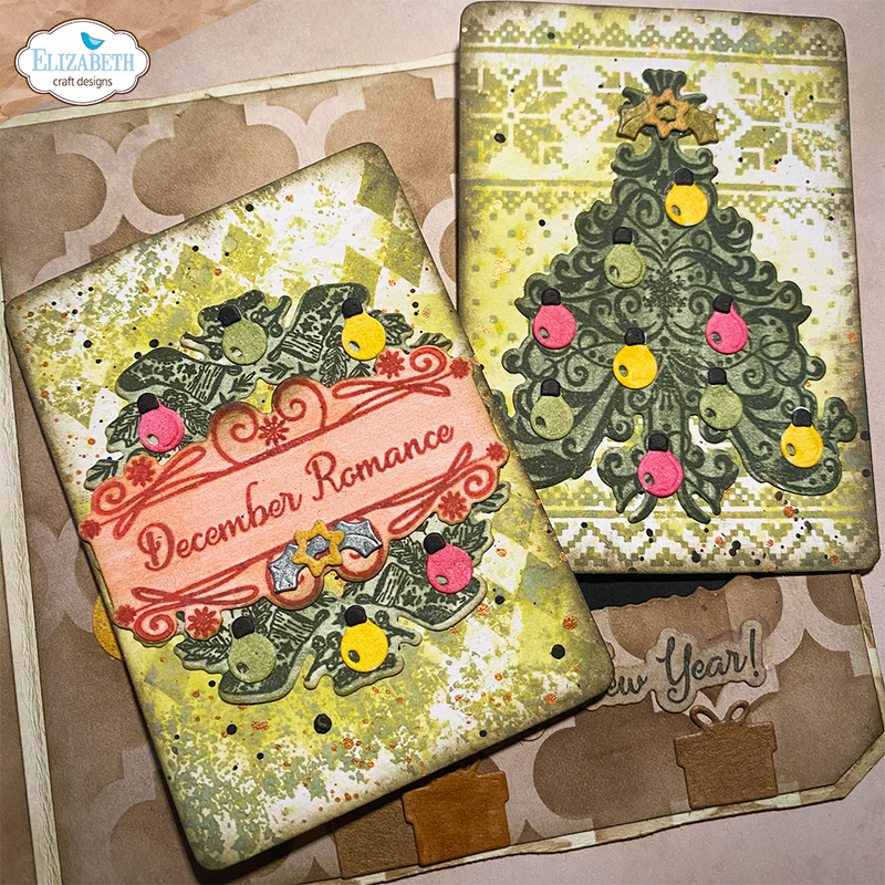 Elizabeth Craft Designs Stamp & Die Set -  December Romance, CSD368