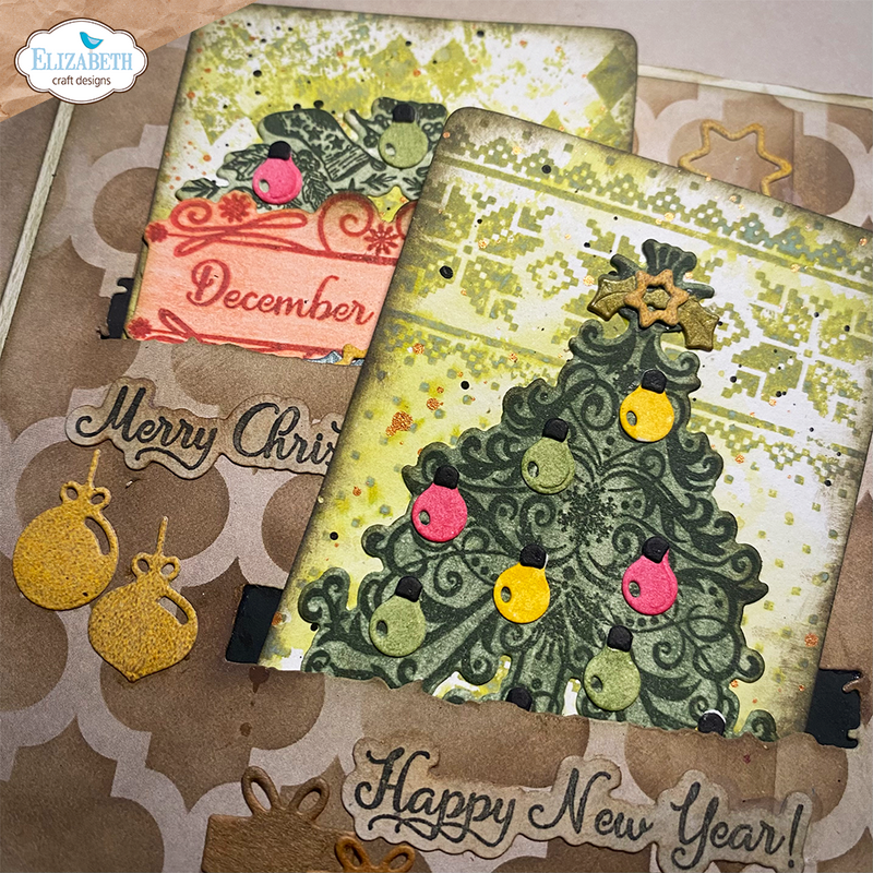 Elizabeth Craft Designs Stamp & Die Set -  December Romance, CSD368