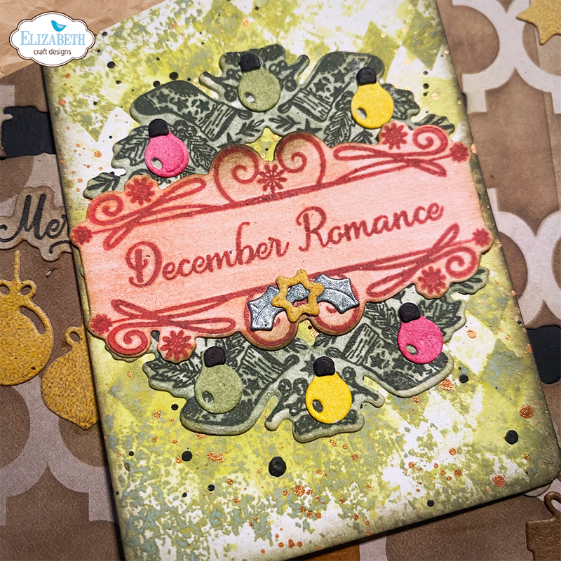 Elizabeth Craft Designs Stamp & Die Set -  December Romance, CSD368