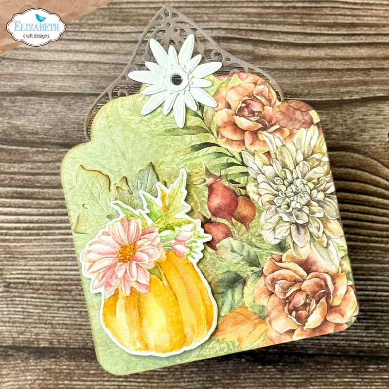 Elizabeth Craft Designs Stamp & Die Set - Autumn Harvest Florals, CSD378 by: Angelica Turner