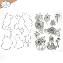 Elizabeth Craft Designs Stamp & Die Set - Autumn Harvest Florals, CSD378 by: Angelica Turner