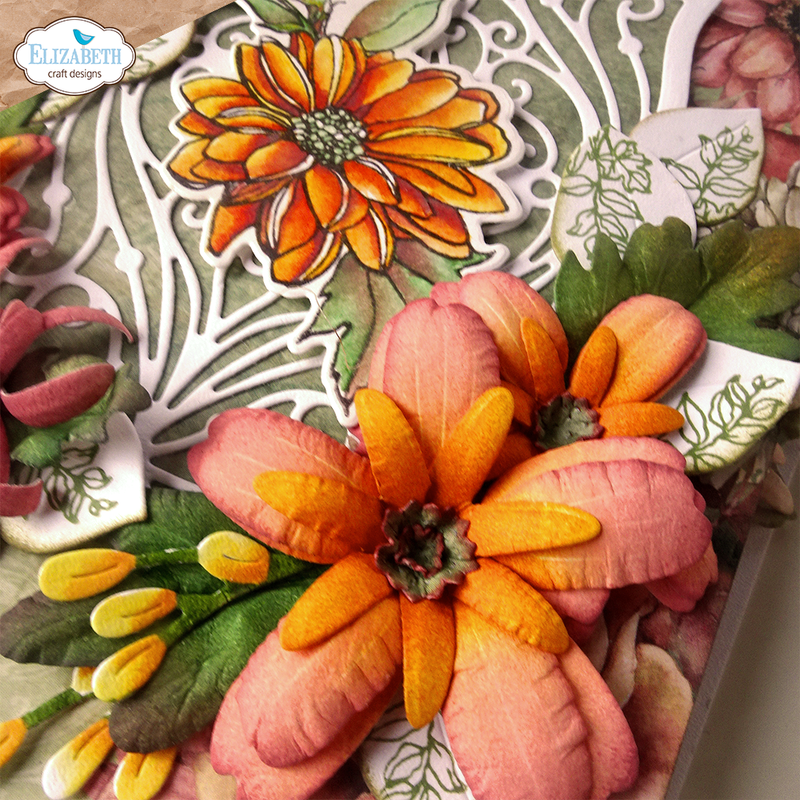 Elizabeth Craft Designs Stamp & Die Set - Autumn Harvest Florals, CSD378 by: Angelica Turner