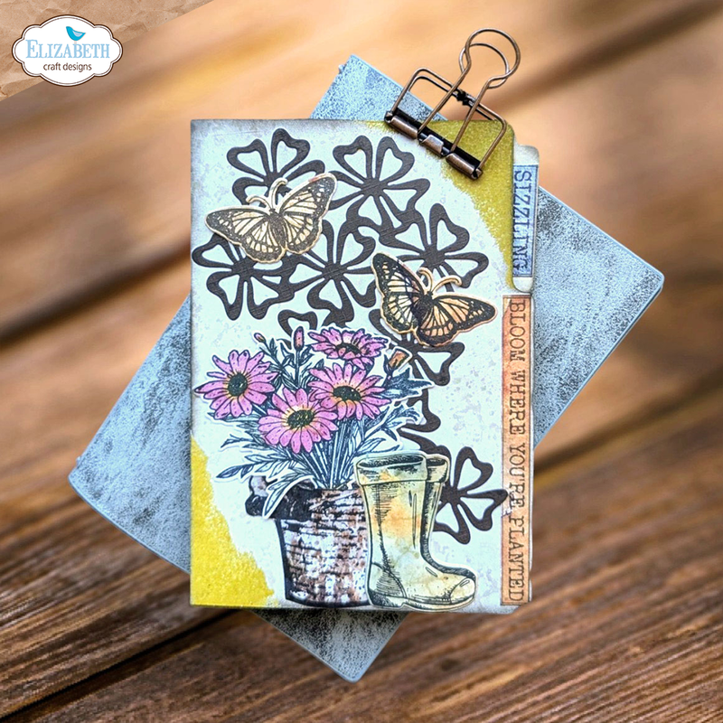 Elizabeth Craft Designs Stamp & Die Set - Garden of Love, CSD413