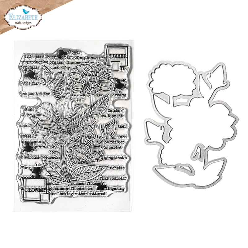 Elizabeth Craft Designs Stamp & Die Set - Summer Flower, CSD414