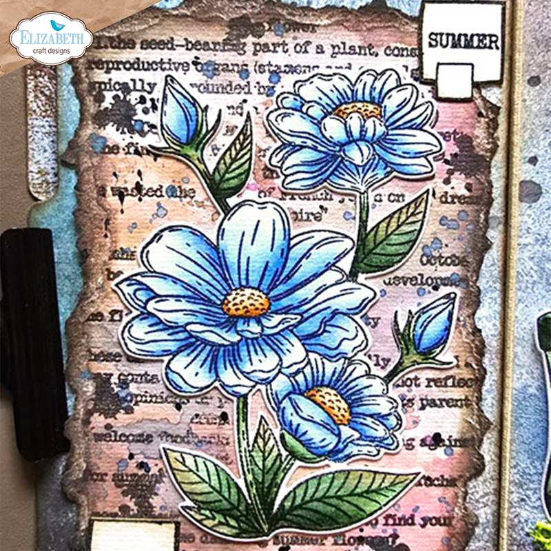 Elizabeth Craft Designs Stamp & Die Set - Summer Flower, CSD414